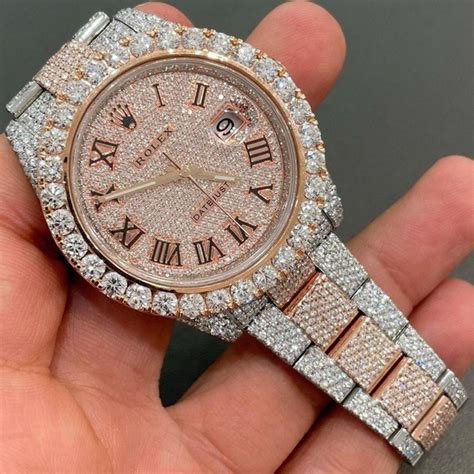 iced out hip hop watch fake|moissanite iced out watches.